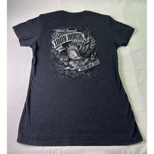 Iron Horse Saloon T Shirt Womens Eagle Graphic Bike Week 2014 Small Ormond Beach